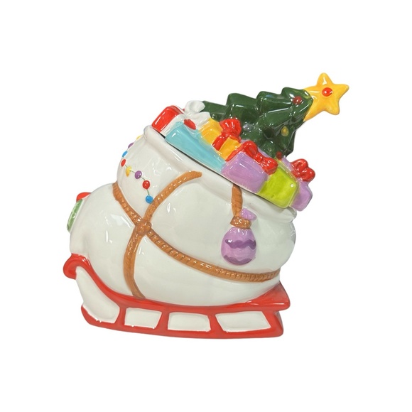 2021 Dr. Seuss The Grinch & Max Sleigh Cookie Jar - Picture 2 of 4